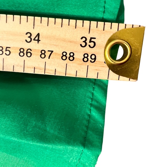 # A058  Nancy New York  Puff Sleeve Tiered Mini Dress  Green   Small  NWT - Picture 8 of 9